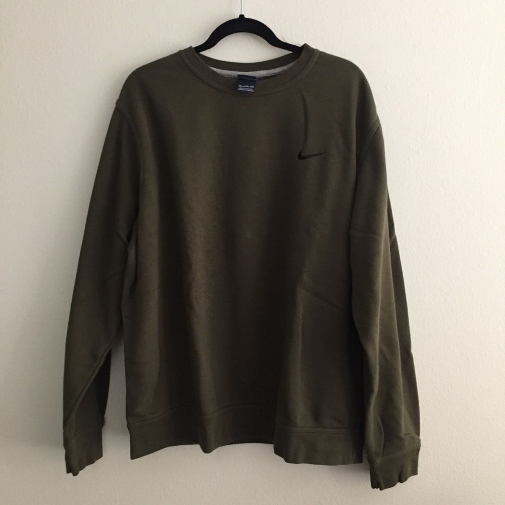 Nike green sweatshirt crew neck
